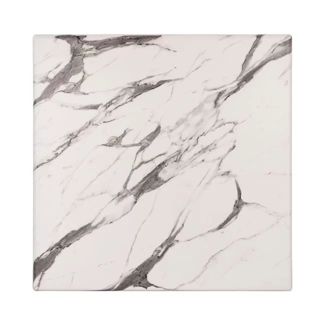 ΕΠΙΦΑΝΕΙΑ ΤΡΑΠΕΖΙΟΥ WERZALIT 80Χ80Χ3.5εκ MARBLE - Λευκό-Γκρι 5657