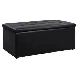 ΣΚΑΜΠΟ PU ΜΕ ΑΠΟΘΗΚΕΥΤΙΚΟ ΧΩΡΟ TRISCUBE ΜΑΥΡΟ 5x50Υ εκ.