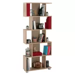ΒΙΒΛΙΟΘΗΚΗ ΜΕΛΑΜΙΝΗΣ EZIR SONAMA 70x25x177Υ - Σύγχρονη & Πρακτική
