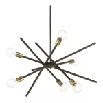 ΦΩΤΙΣΤΙΚΟ ΟΡΟΦΗΣ ΠΟΛΥΦΩΤΟ ΜΕΤΑΛΛΙΚΟ ΜΑΥΡΟ - Χρυσό 60x70 εκ