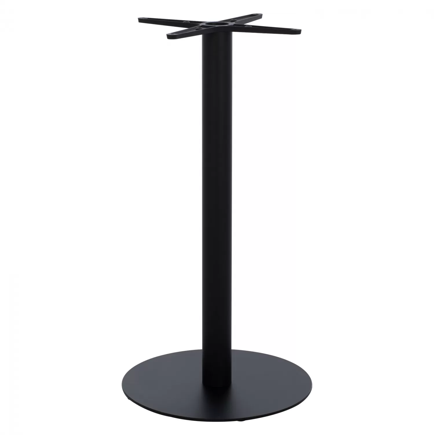 ΒΑΣΗ ΜΕΤΑΛΛΙΚΗ ΜΠΑΡ ΜΕΣΑΙΟΥ ΥΨΟΥΣ ΜΑΥΡΗ ΜΑΤ ΣΤΑΥΡΟΣ 46Χ46εκ. Φ49X94Υεκ.