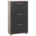 ΠΑΠΟΥΤΣΟΘΗΚΗ ΞΥΛΙΝΗ DAVINA SONAMA-ΓΚΡΙ 3ΘΕΣΕΩΝ - 62x24x110cm