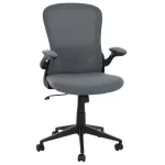 ΚΑΡΕΚΛΑ ΓΡΑΦΕΙΟΥ ELSIR ΜΑΥΡΟΣ ΣΚΕΛΕΤΟΣ ΓΚΡΙ MESH 60x56x105 εκ.