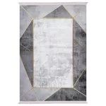 ΧΑΛΙ ΣΑΛΟΝΙΟΥ ΜΕ ΚΡΟΣΙΑ JOSIANE Γκρι 180x280 εκ