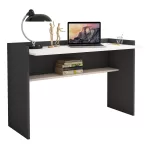 ΓΡΑΦΕΙΟ ΜΕΛΑΜΙΝΗΣ ΓΚΡΙ ΛΕΥΚΟ 118x58x80Υεκ.