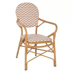 ΠΟΛΥΘΡΟΝΑ ΑΛΟΥΜΙΝΙΟΥ BAMBOO LOOK ΦΥΣΙΚΟ - ΛΕΥΚΟ 55x58x95 εκ.