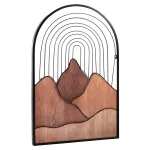 ΔΙΑΚΟΣΜΗΤΙΚΟ ΤΟΙΧΟΥ ΔΙΑΦΟΡΕΣ ΑΠΟΧΡΩΣΕΙΣ ΞΥΛΟΥ-ΜΑΥΡΟ ΜΕΤΑΛΛΟ 60x3,5x93Υεκ.