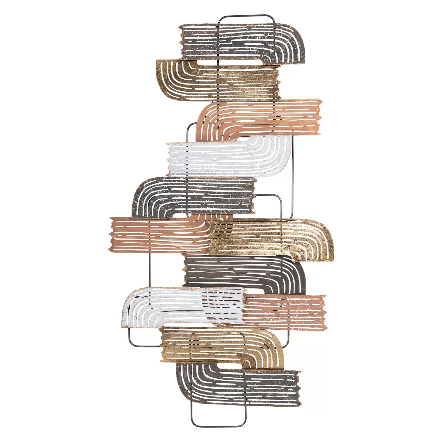 ΔΙΑΚΟΣΜΗΤΙΚΟ ΤΟΙΧΟΥ ΜΕΤΑΛΛΟ ΣΕ ΔΙΑΦΟΡΑ ΧΡΩΜΑΤΑ 58x4x109εκ.