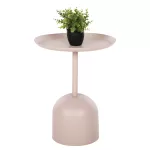 ΤΡΑΠΕΖΙ ΒΟΗΘΗΤΙΚΟ ΣΤΡΟΓΓΥΛΟ DELBEL ΜΕΤΑΛΛΟ ΣΕ ΕΚΡΟΥ Φ45,5x58,5 εκ.