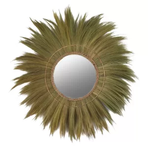 ΚΑΘΡΕΠΤΗΣ ΤΟΙΧΟY ΣΤΡΟΓΓΥΛΟΣ ΠΛΑΙΣΙΟ ΙΝΕΣ ΜΠΑΝΑΝΑΣ ΣΕ ΦΥΣΙΚΟ 130x4x130Υεκ.