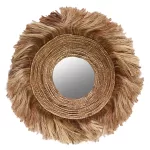 ΚΑΘΡΕΠΤΗΣ ΤΟΙΧΟΥ ΣΤΡΟΓΓΥΛΟΣ ΜΕ ΠΛΑΙΣΙΟ ΑΠΟ ΙΝΕΣ ΑΜΠΑΚΑ ΣΕ ΦΥΣΙΚΟ 85x17x85Yεκ.