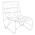 ΠΟΛΥΘΡΟΝΑ GRINN ΡΑΒΔΟΙ RATTAN ΣΕ ΛΕΥΚΟ 56,5x73,5x79,5Υ εκ.
