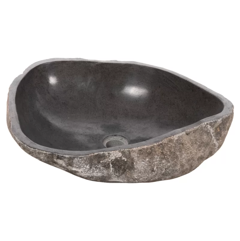 ΝΙΠΤΗΡΑΣ STONE SINK ΛΑΞΕΥΜΕΝΗ ΠΕΤΡΑ ΓΚΡΙ ΑΠΟΧΡΩΣΗ HM4193 55x44x16Υ εκ.