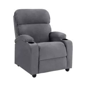 ΠΟΛΥΘΡΟΝΑ ΓΚΡΙ ΒΕΛΟΥΔΟ RELAX ΜΕ ΜΗΧΑΝΙΣΜΟ 80x92x102Υ εκ.
