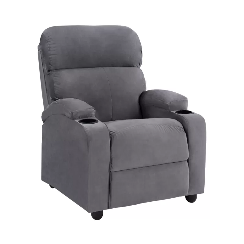 ΠΟΛΥΘΡΟΝΑ ΓΚΡΙ ΒΕΛΟΥΔΟ RELAX ΜΕ ΜΗΧΑΝΙΣΜΟ 80x92x102Υ εκ.