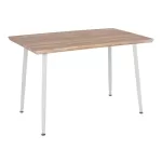 ΤΡΑΠΕΖΙ ΤΡΑΠΕΖΑΡΙΑΣ PALOMA , 120X70X76,5- SONOMA, ΛΕΥΚΑ ΠΟΔΙΑ