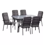 ΣΕΤ ΤΡΑΠΕΖΑΡΙΑΣ 7TMX ΤΡΑΠΕΖΙ 150Χ90Χ72Υεκ.ΚΑΙ 6 ΠΟΛΥΘΡΟΝΕΣ