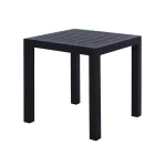 ΤΡΑΠΕΖΙ ΑΛΟΥΜΙΝΙΟΥ QIANA ΓΚΡΙ 45x45x45,5 εκ.