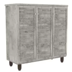 Παπουτσοθήκη-ντουλάπι SANTO 16 ζεύγων χρώμα antique ανθρακί 89.5x34.5x91.5εκ