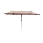 Ομπρέλα επαγγελματική Dorizo αλουμίνιο-καφέ ύφασμα 2.6x4.5x2.5m