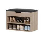 ΠΑΠΟΥΤΣΟΘΗΚΗ ΜΕ ΚΑΘΙΣΜΑ ROMIR ΜΕΛΑΜΙΝΗ ΣΕ ΣΟΝΑΜΑ-ΚΑΘΙΣΜΑ ΚΑΦΕ 60x30x44Υ