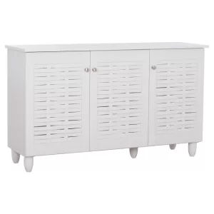 Παπουτσοθήκη-ντουλάπι λευκό 114x34x68