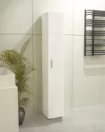 Ντουλάπι-στήλη "Kit" με 5 ράφια σε χρώμα λευκό 30x30x180