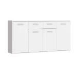Μπουφές Drepen μελαμίνη σε λευκό χρώμα 162.3x34.2x81.7εκ