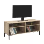 Έπιπλο τηλεόρασης σε χρώμα γκρι-μπεζ/μαύρο - 120x43x53