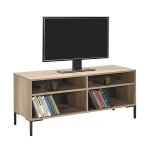 Έπιπλο τηλεόρασης σε χρώμα γκρι-μπεζ/μαύρο - 120x43x53