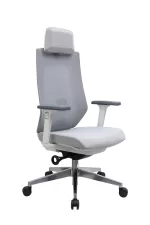 Πολυθρόνα γραφείου διευθυντή ANESIS - Λευκή από ύφασμα 66x61x117