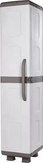 Ντουλάπα "ΙΡΙΔΑ" μονόφυλλη πλαστική σε γκρι-ανθρακί χρώμα 44x36x179