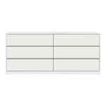 Συρταριέρα Kuanger mdf σε λευκή απόχρωση 120x40x70εκ