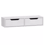 Κονσόλα επιτοίχια Alberto σε λευκή απόχρωση 100x32.5x22εκ