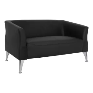 ΚΑΝΑΠΕΣ 2ΘΕΣΙΟΣ KIANA ΜΕ ΜΑΥΡΟ PU 130x75x71 εκ.