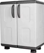 Ντουλάπα "ΗΒΗ" δίφυλλη πλαστική σε ανθρακί-γκρι χρώμα 73x44x96