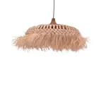 Φωτιστικό οροφής Borobe sisal σε φυσικό χρώμα Φ80x45εκ