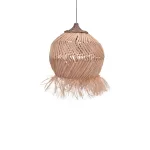 Φωτιστικό οροφής Koronse sisal σε φυσικό χρώμα Φ55x68εκ