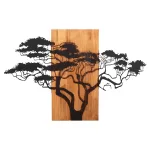 ΔΙΑΚΟΣΜΗΤΙΚΟ ΤΟΙΧΟΥ ΦΙΓΟΥΡΑ ΔΕΝΤΡΟΥ -ΦΥΛΛΑ ΜΕΤΑΛΛΟΥ-ΞΥΛΟ 90x3(βάθος)x58Υεκ.