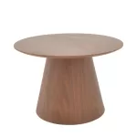 Τραπέζι σαλονιού Kayano καρυδί mdf Φ60x40εκ