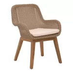 Πολυθρόνα Charlen αλουμίνιο teak pe rattan 60x67x84εκ