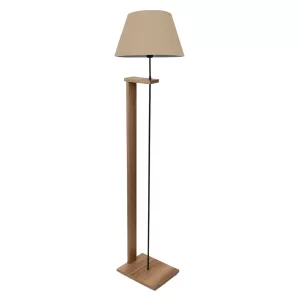 ΦΩΤΙΣΤΙΚΟ δαπέδου MDF καρυδί με μπεζ Φ38x150 εκ.