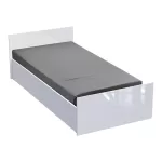 Κρεβάτι μονό Afina λευκό glossy 90x200εκ