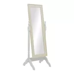 Καθρέπτης Malone mdf σε λευκή αντικέ απόχρωση 55x50x160εκ
