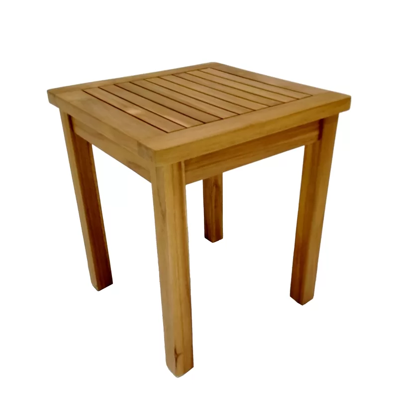 Τραπεζάκι ξαπλώστρας Noly teak φυσικό 40x40x45εκ