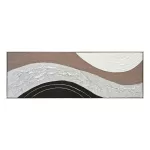 ΠΙΝΑΚΑΣ ΤΟΙΧΟΥ ABSTRACT ΜΕ ΚΟΡΝΙΖΑ ΜΠΕΖ-ΚΑΜΒΑΣ-ΧΕΙΡΟΠΟΙΗΤΟΣ 152x4.5x52Υεκ.