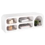 ΕΠΙΠΛΟ ΤΗΛΕΟΡΑΣΗΣ HANDYR ΜΑΣΙΦ ΞΥΛΟ MANGO ΛΕΥΚΟ 130x40x45Yεκ