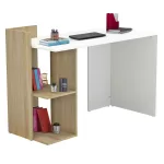 ΓΡΑΦΕΙΟ ΜΕΛΑΜΙΝΗΣ ΜΕ ΡΑΦΙΑ SYNDYA SONAMA ΛΕΥΚΟ 112x55x85Y εκ.