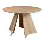 Τραπέζι Bibble MDF σε φυσική απόχρωση Φ120x76εκ