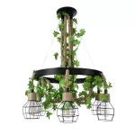 HELLET Vintage Κρεμαστό Φωτιστικό Οροφής Μαύρο & Πράσινο